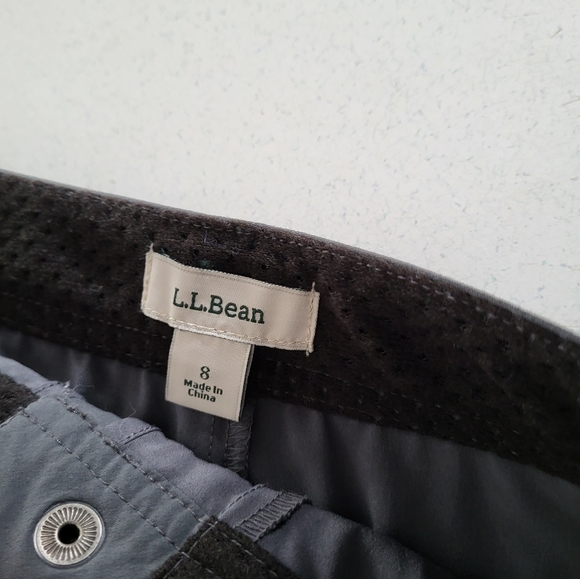 LL Bean Size 8 Skort Skirt Grey - Picture 3 of 6